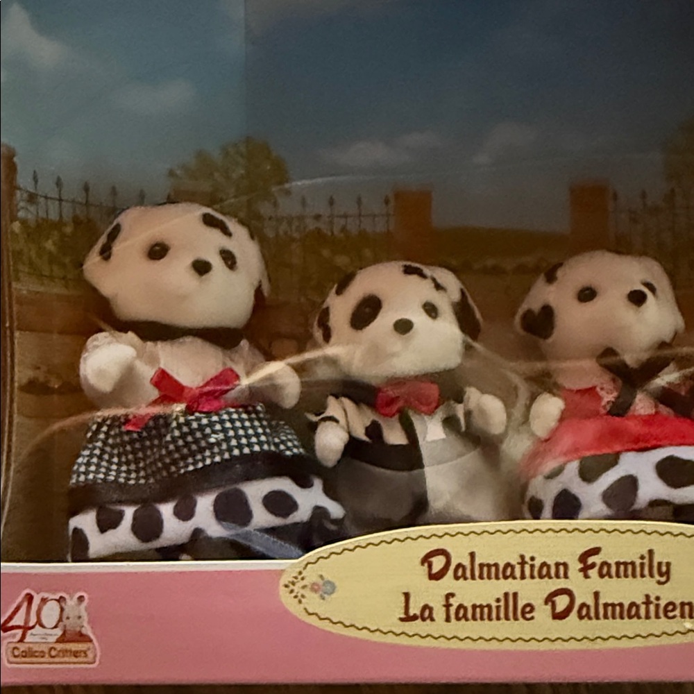 Calico Critters Dalmatian Family Plush Toy Set - White & Black - Picture 4 of 5